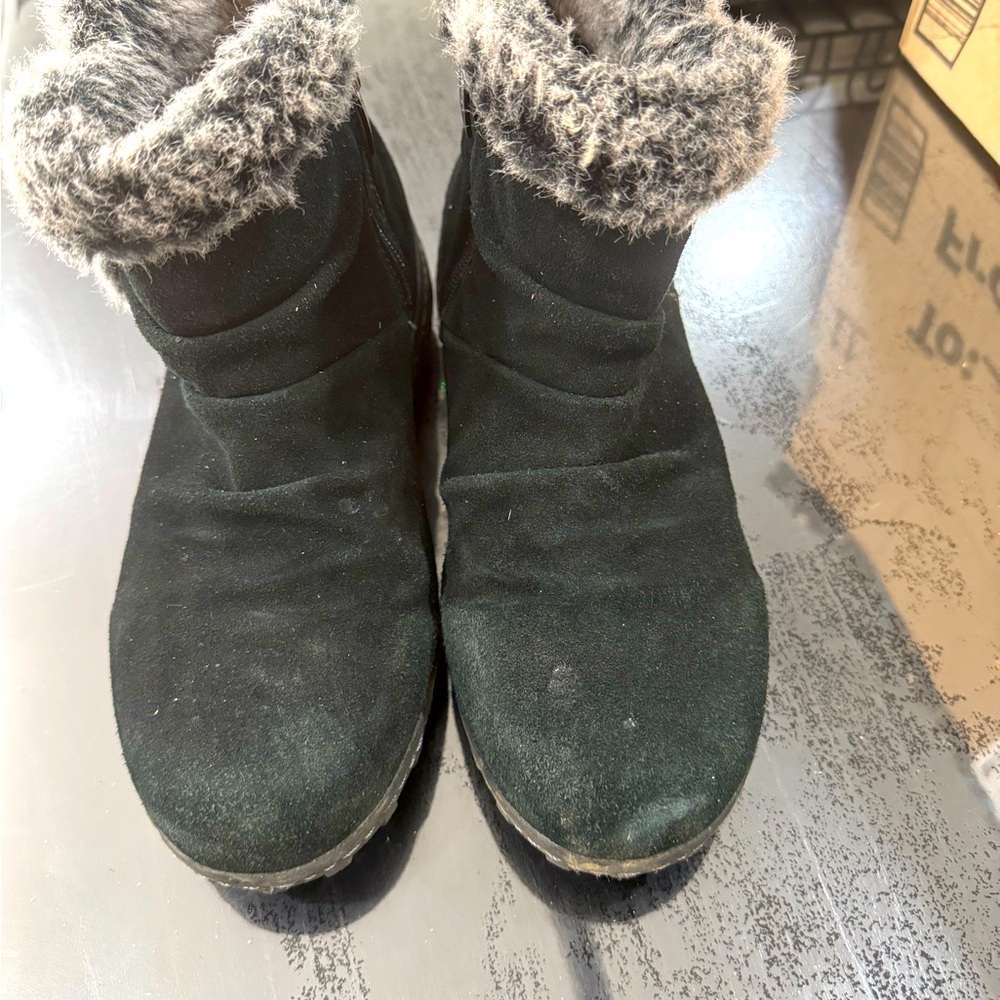 Women's Black Fur-Lined Boots